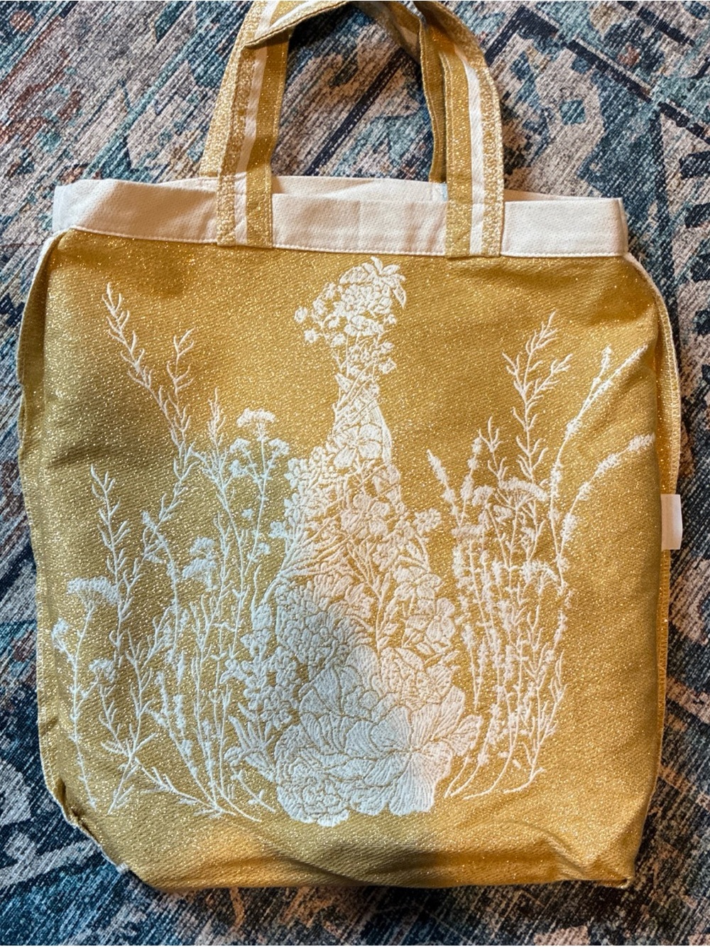 Christian Dior J’Adore natural and gold canvas tote bag - Picture 7 of 8